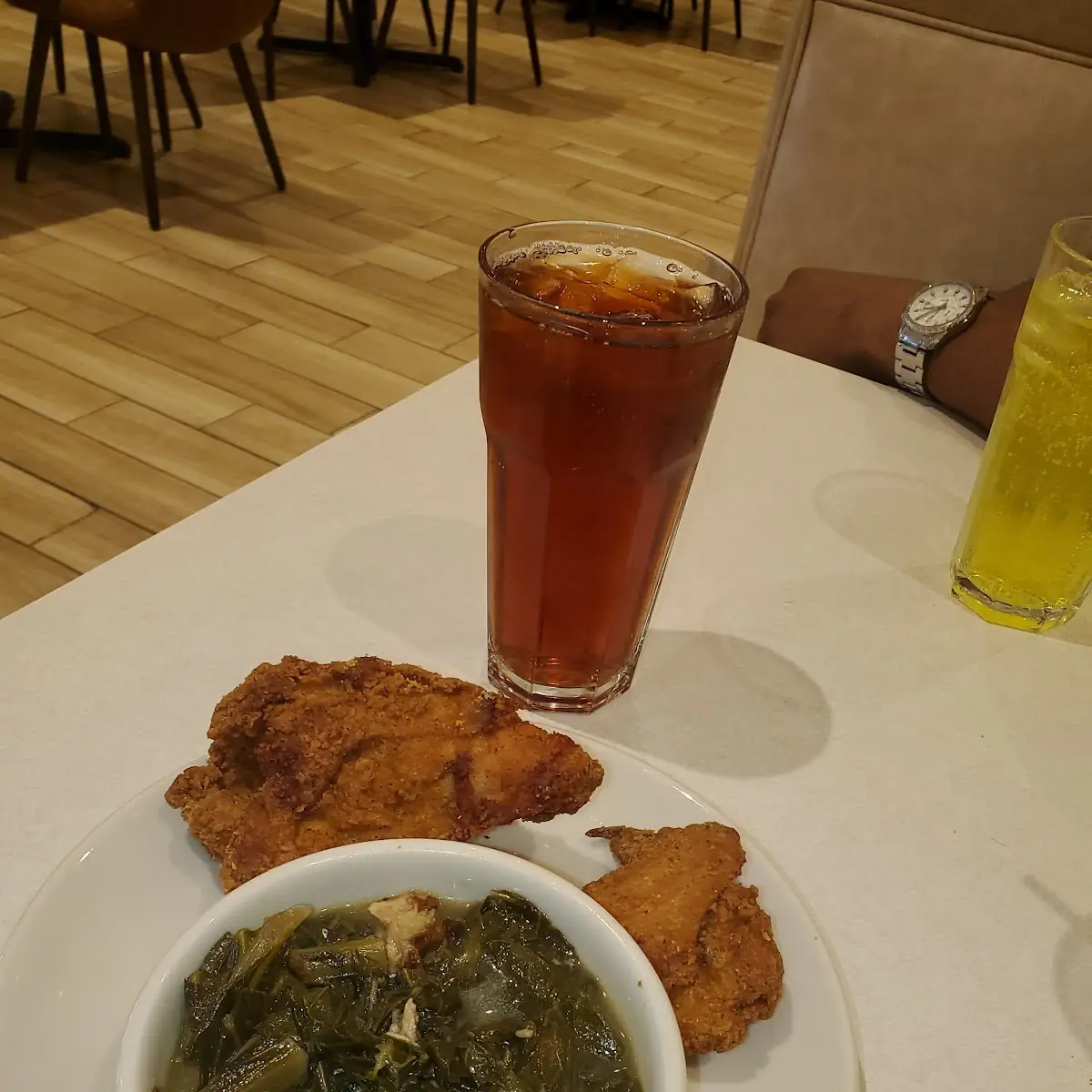Greens and Fried Chicken