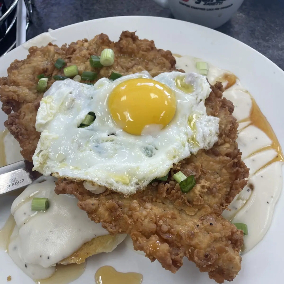 Fried Chicken with Biscuits & Gravy