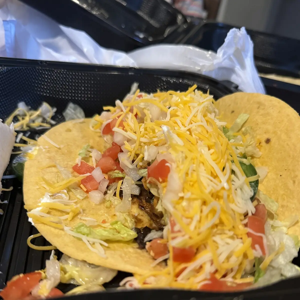 Blackened Chicken Taco with Beans