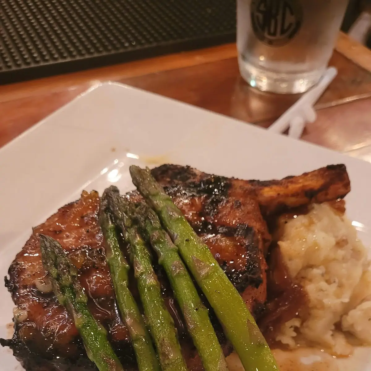 Grilled Pork Chop with Apricot