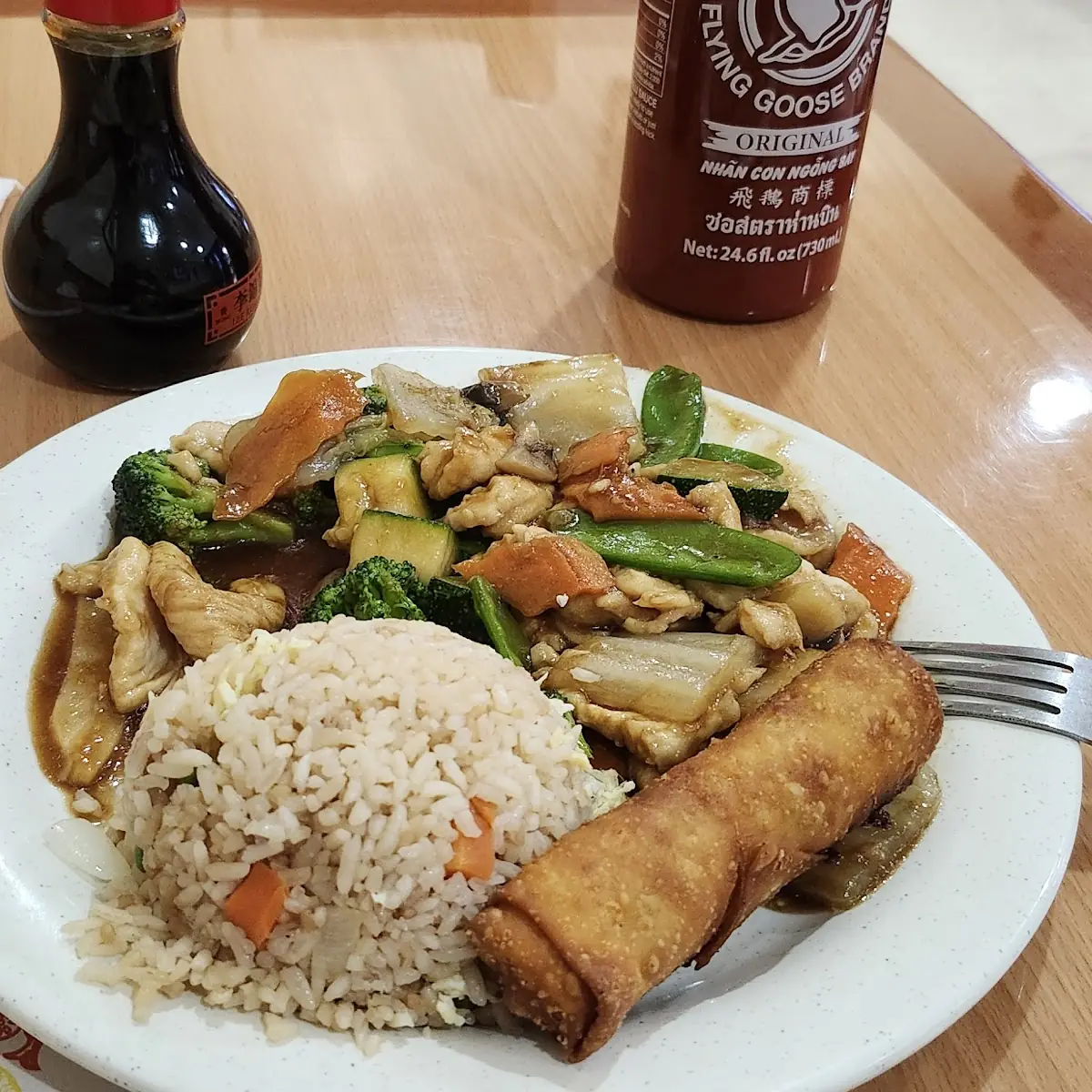 Garlic Chicken and Veggies Lunch Special