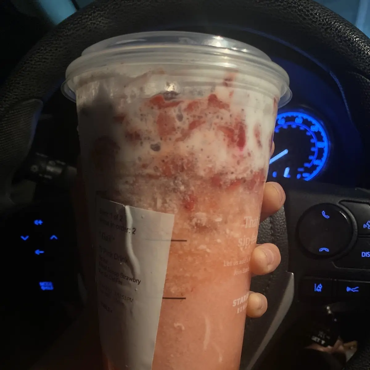 Strawberry Refresher with Sweet Cream Foam