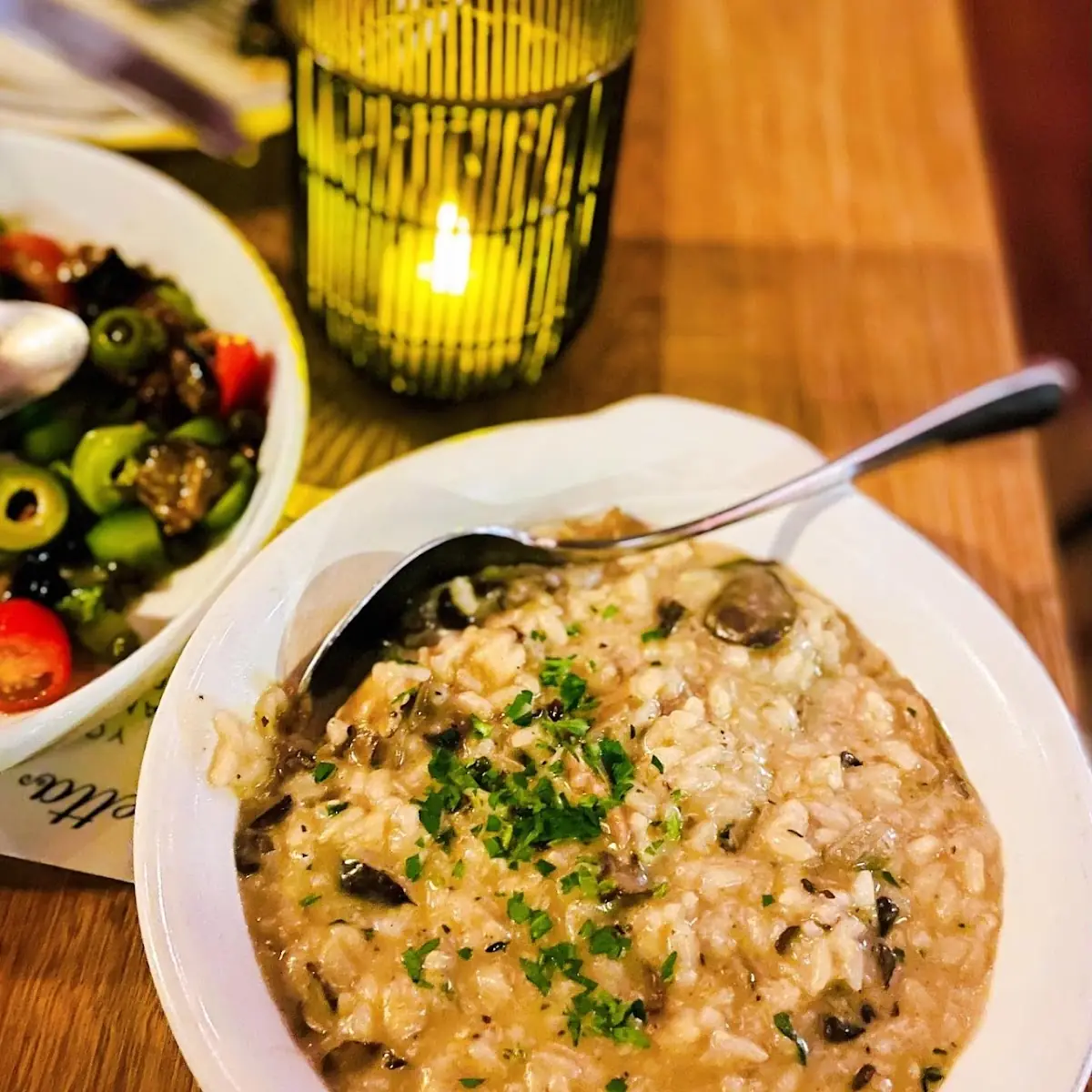 Mushroom Risotto with Thyme and Parmesan