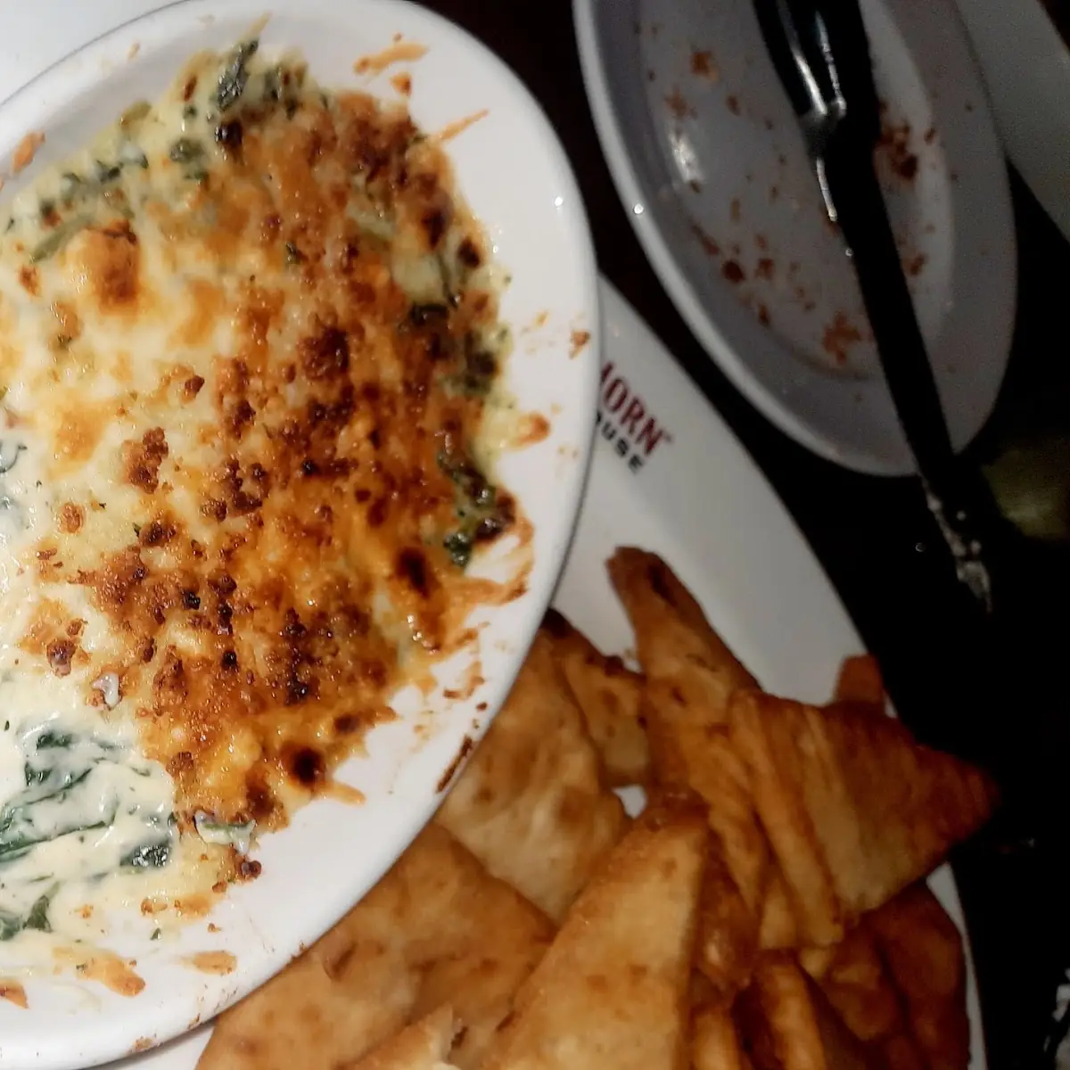 Parmesan Crusted Spinach Dip