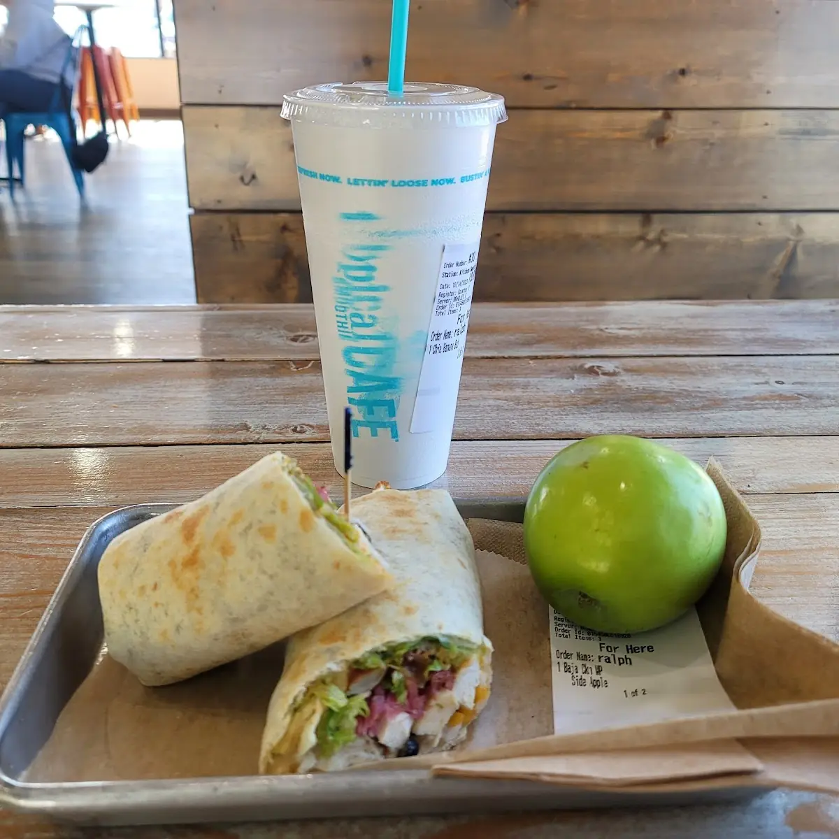 Buffalo Chicken Wrap Apple Smoothie