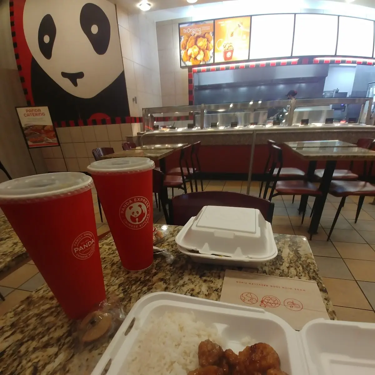 Orange Chicken and White Rice