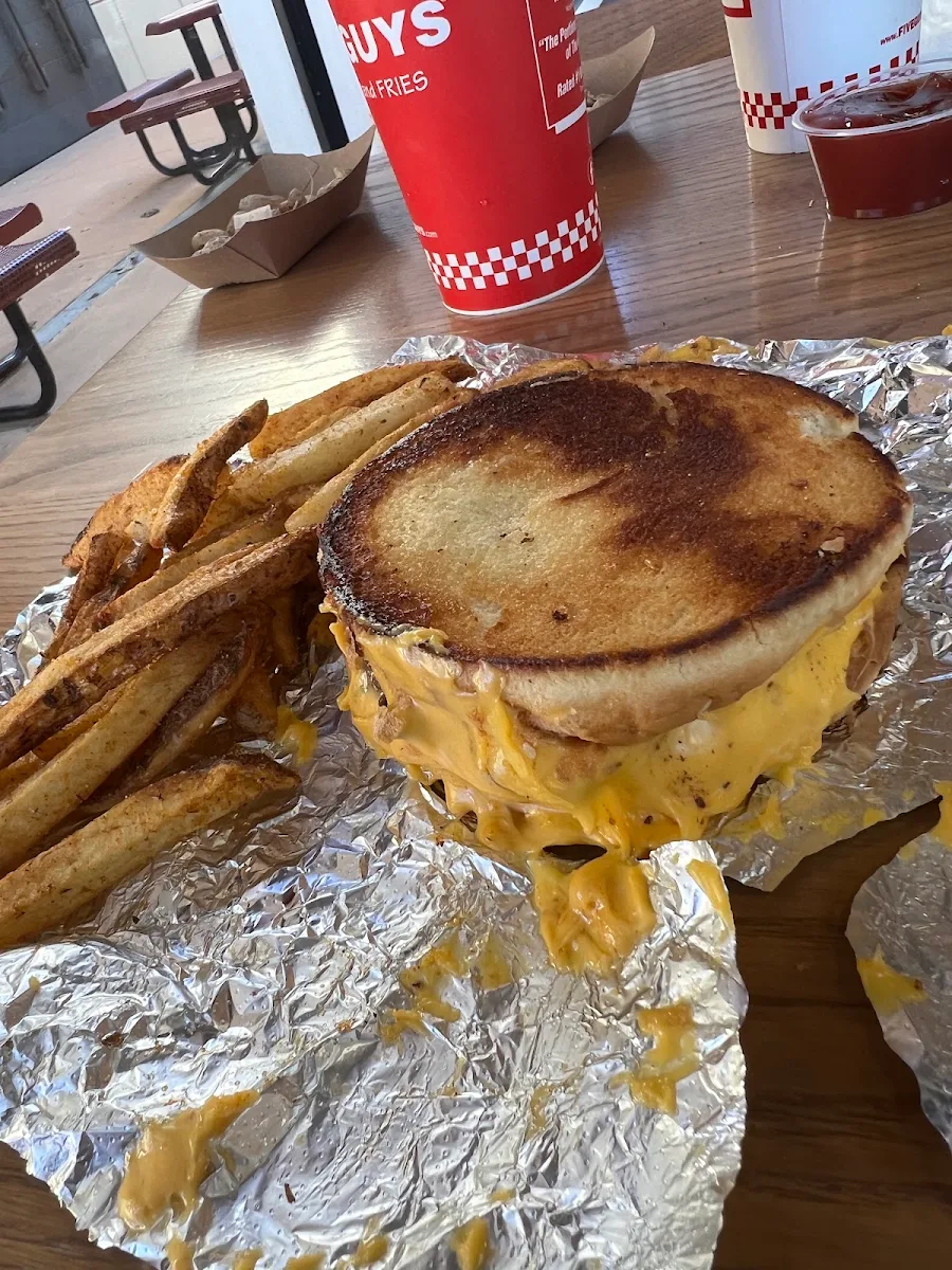 Grilled Cheese with a Burger Patty