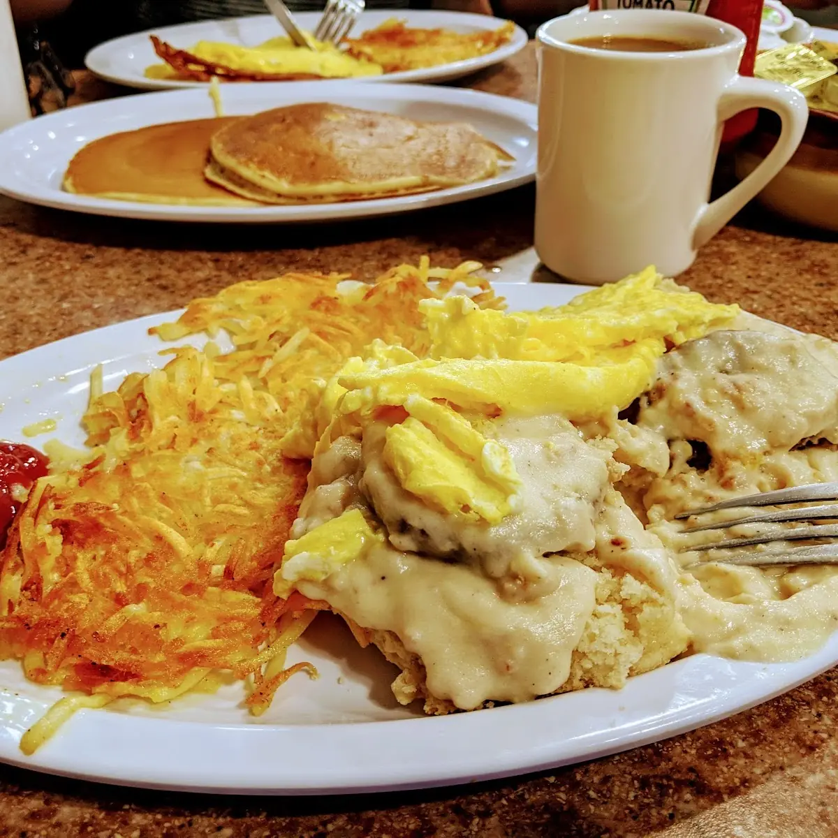 Eggs Hash Browns Biscuits