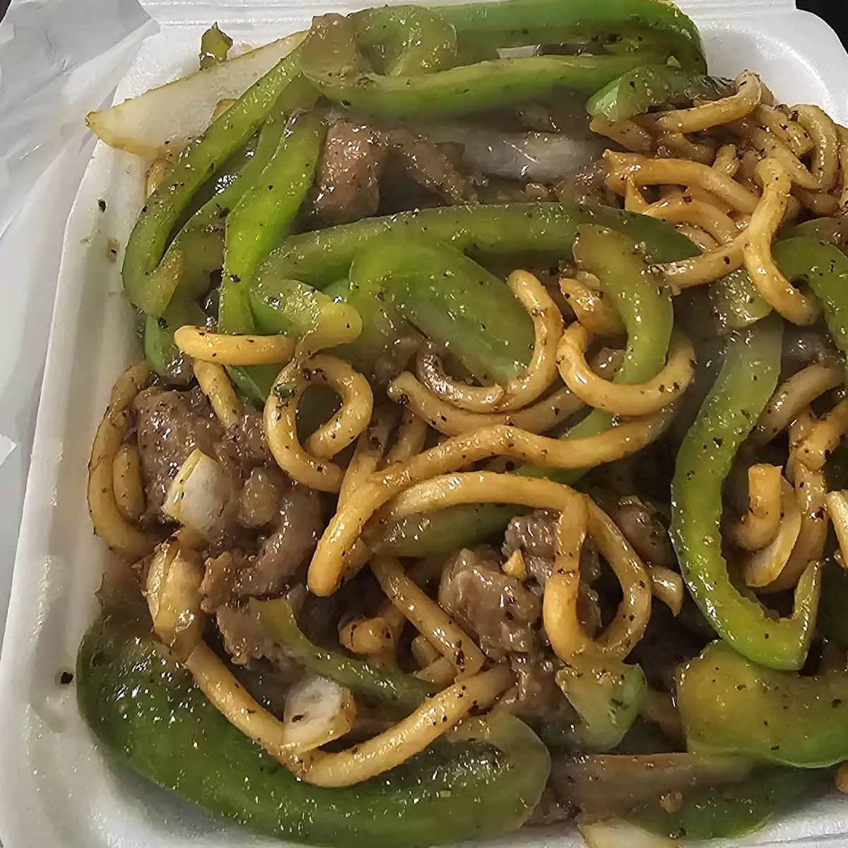 Black Pepper Beef Udon