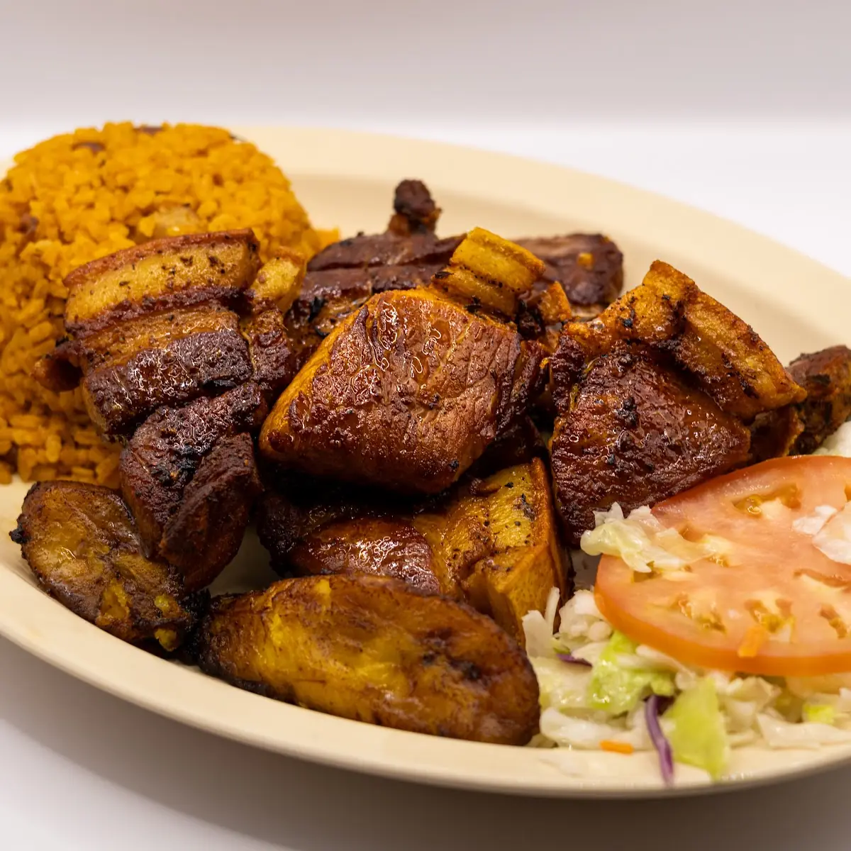 Mofongo Con Carne Frita