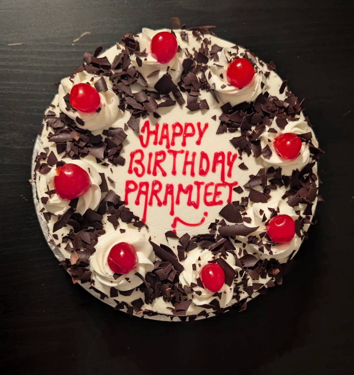 Black Forest Cake, Indian Villa Curry N Cake