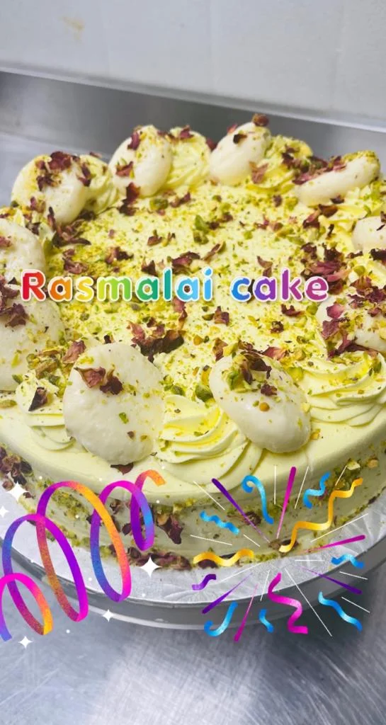 Rasmalai Cake, Indian Villa Curry N Cake