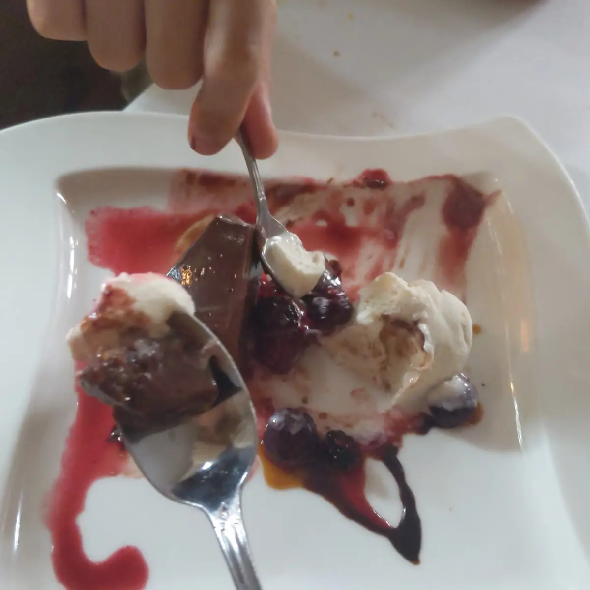 Chocolate Cake and Ice Cream
