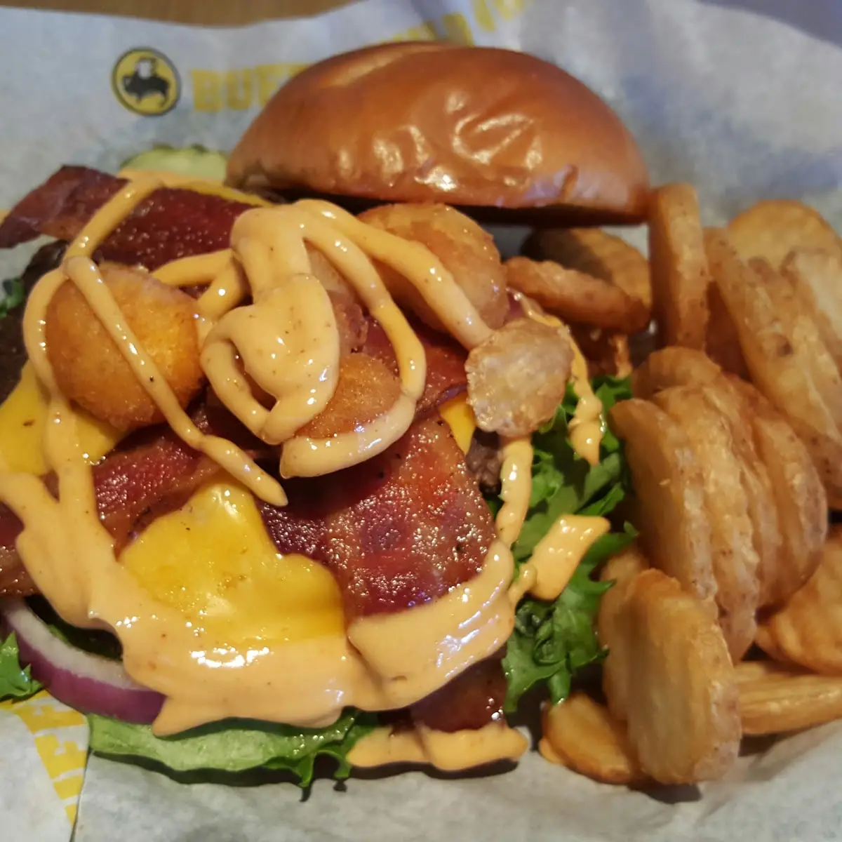 Cheese Curd Bacon Burger