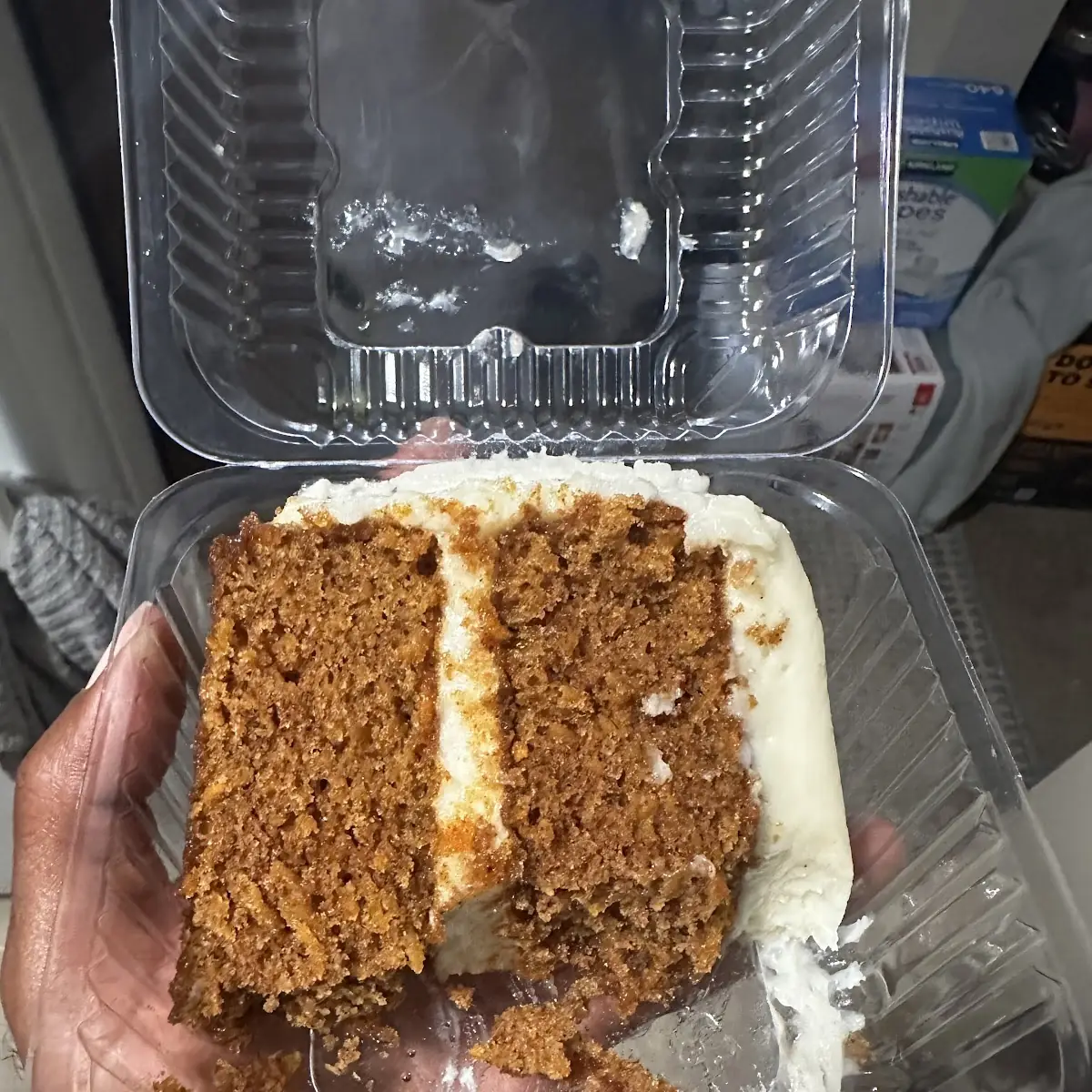 Layered Carrot Cake Slice