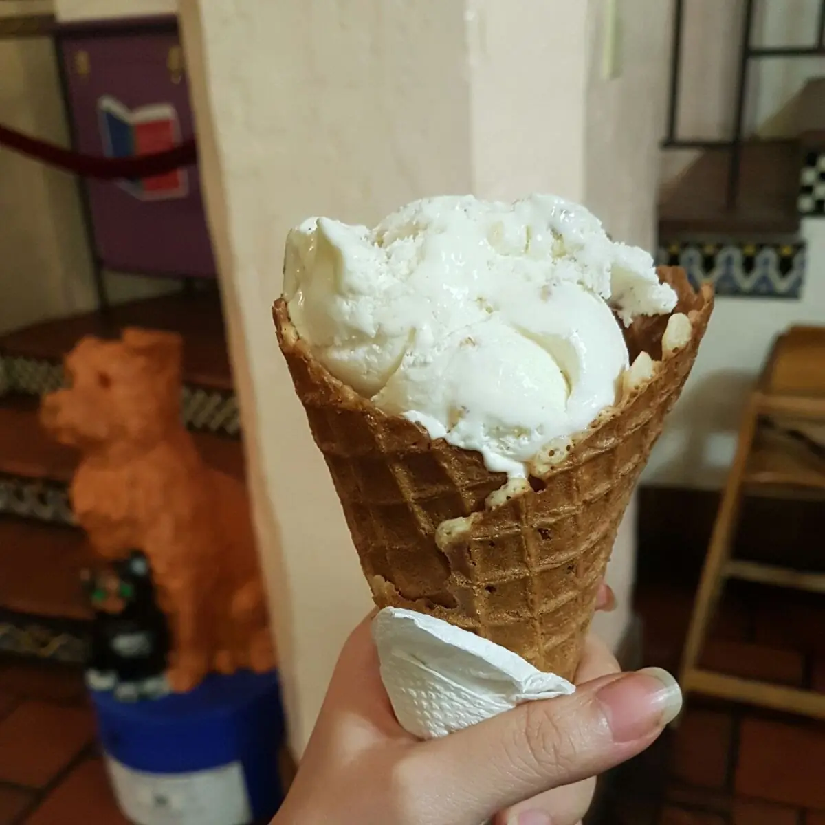 Freshly Made Waffle Cone