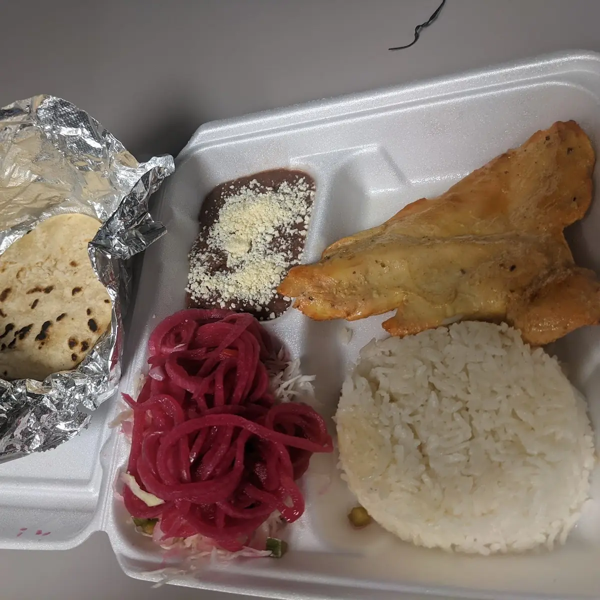 Grilled Chicken Rice Beans Plate