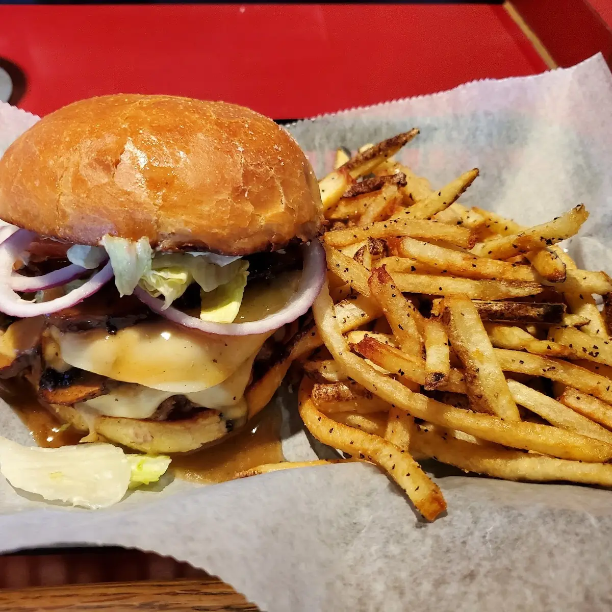 Mushroom Swiss Burger
