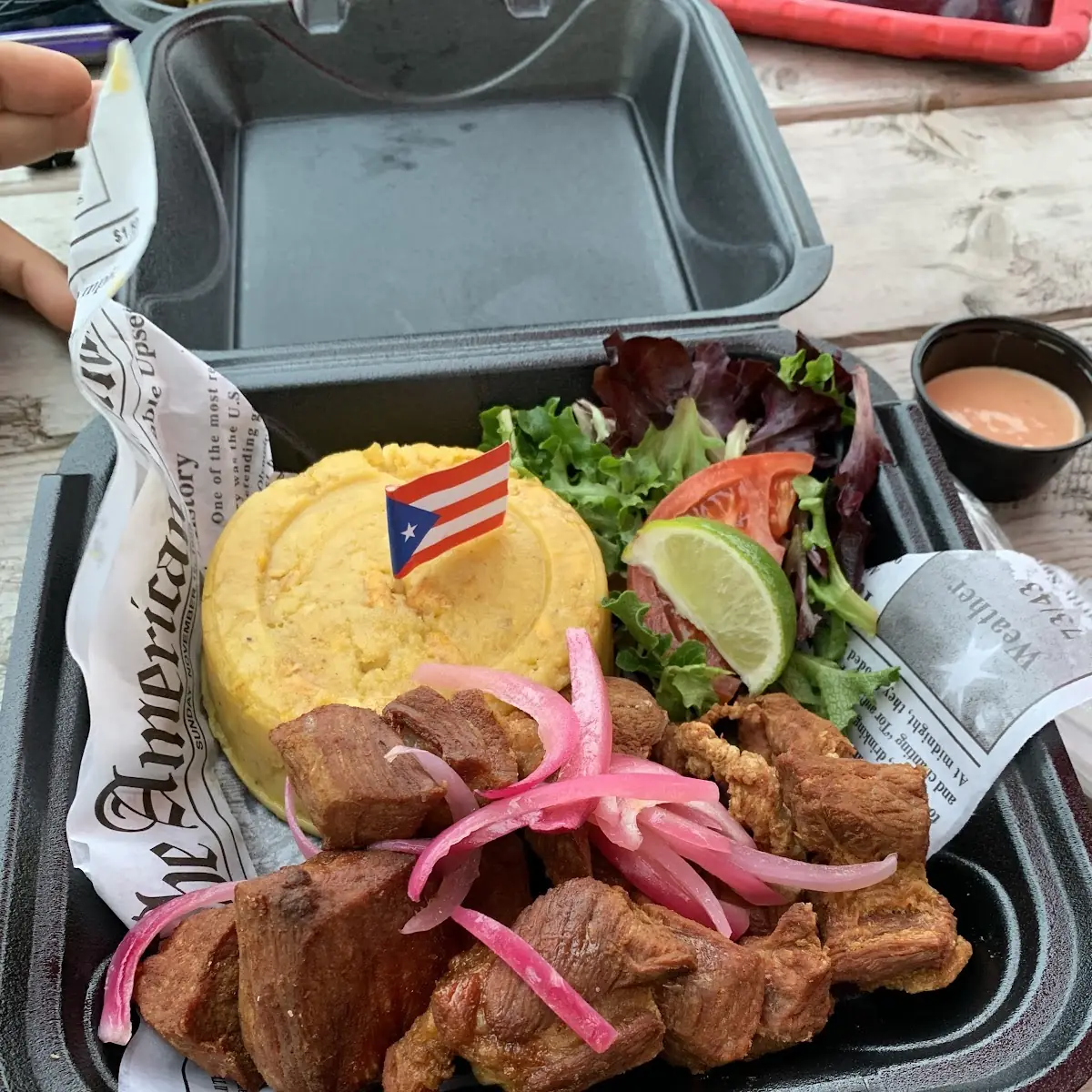 Mofongo Con Carne Frita
