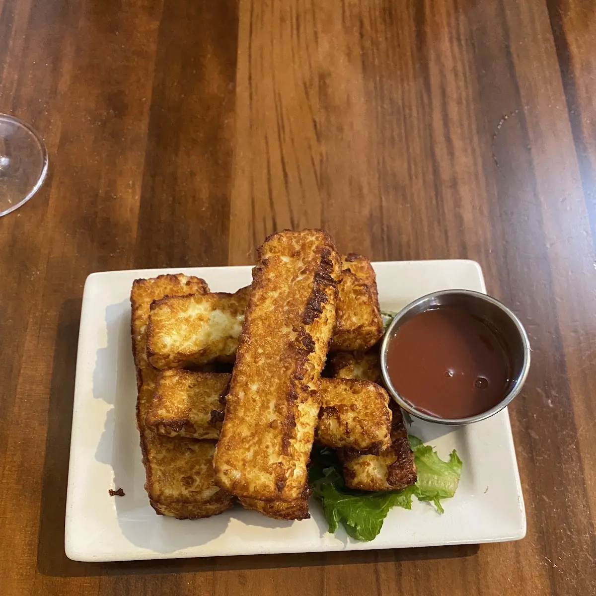 Queso Frito Con Salsa Guayaba