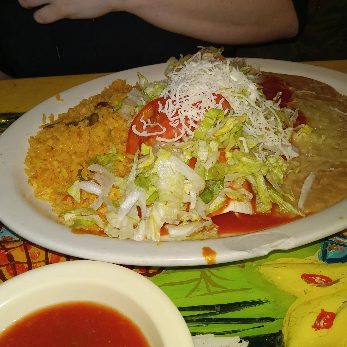 Taco Enchilada Plate