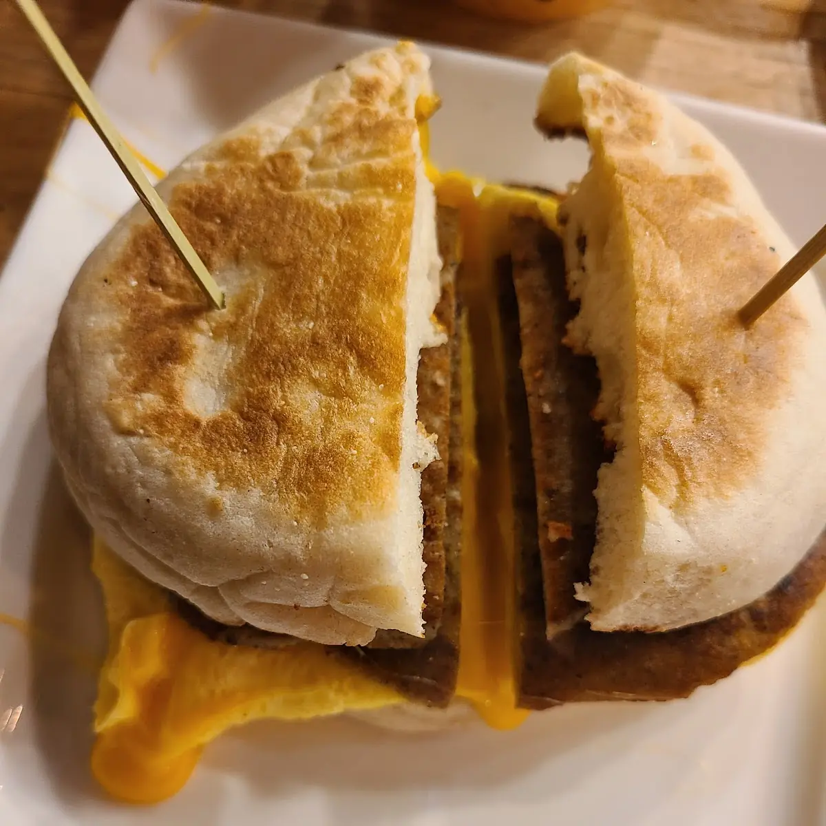 Turkey Sausage Breakfast Sandwich