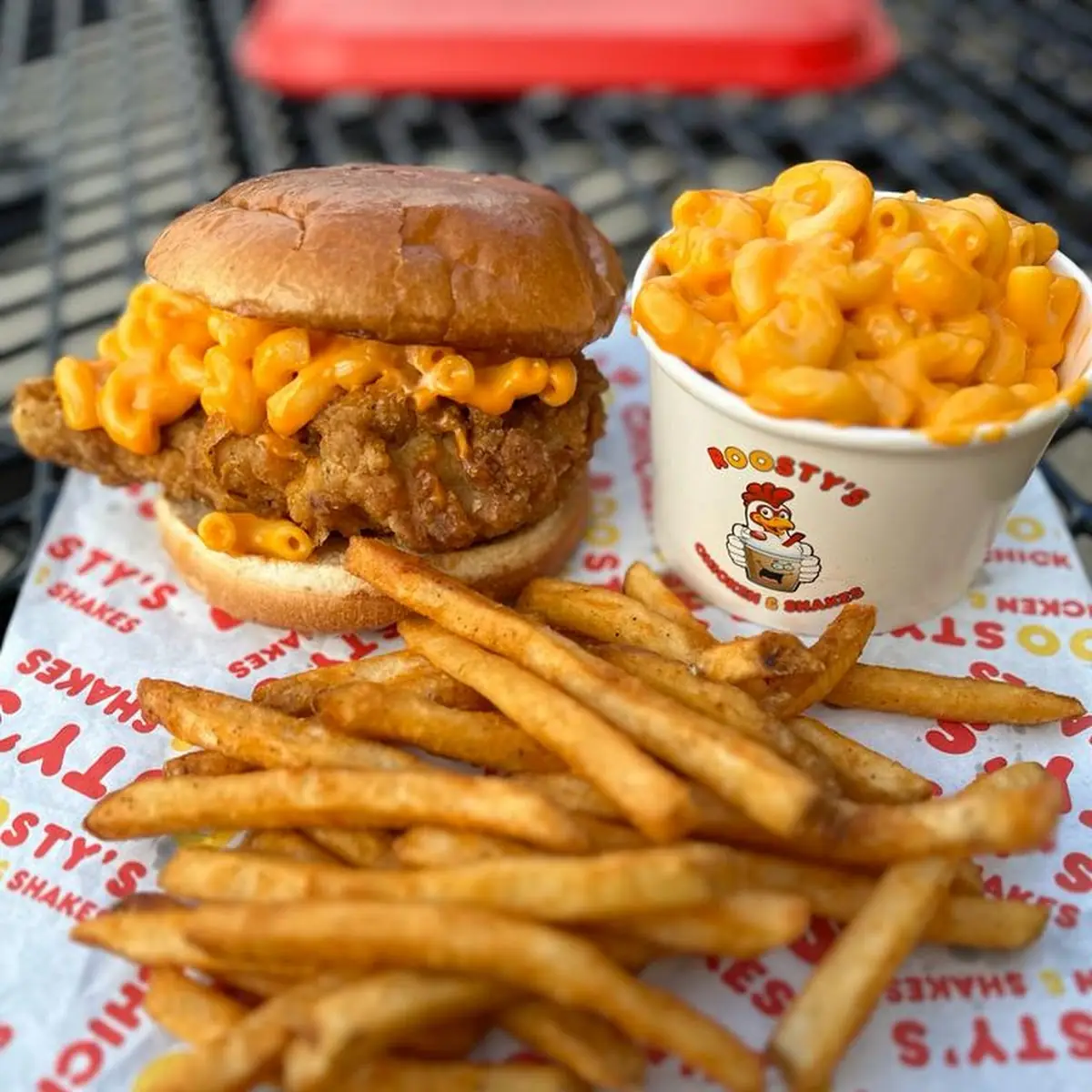 Messy Chicken Sandwich