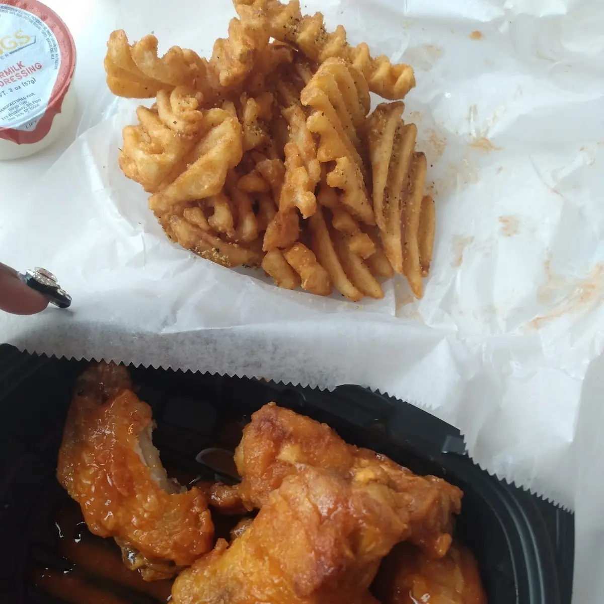Mild Wings and Fries