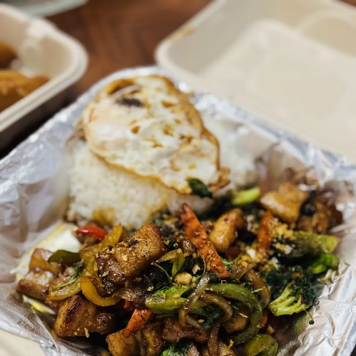 Crispy Pork Belly with Thai Basil
