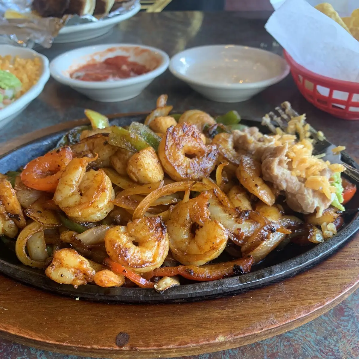 Shrimp and Steak Fajitas