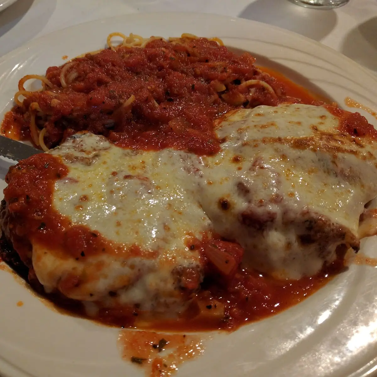 Chicken Parmesan with Spaghetti