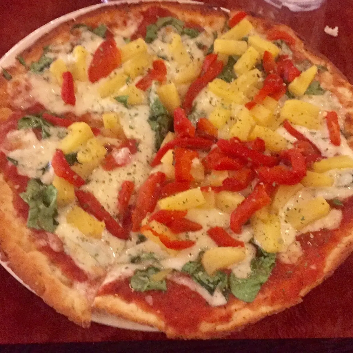 Pineapple Red Pepper Pizza