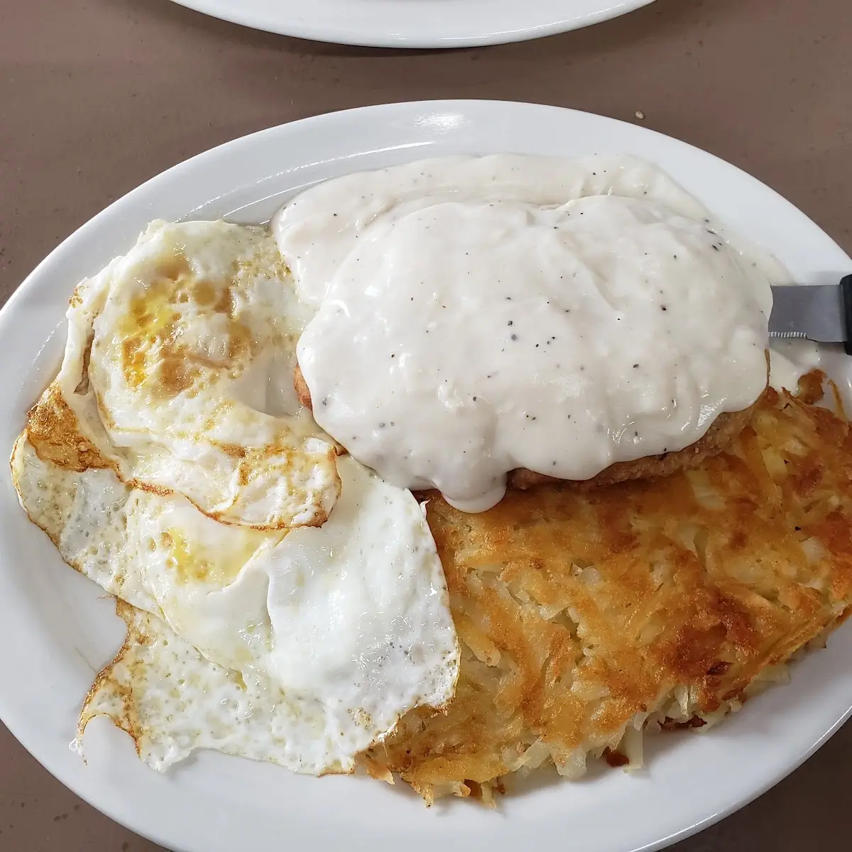 Chicken Fried Steak and Eggs