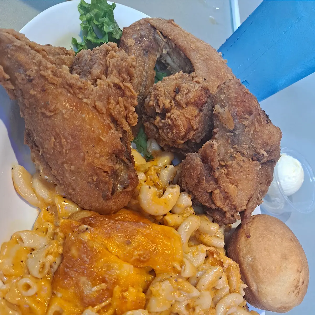Mac & Cheese Greens Yams Half Tray