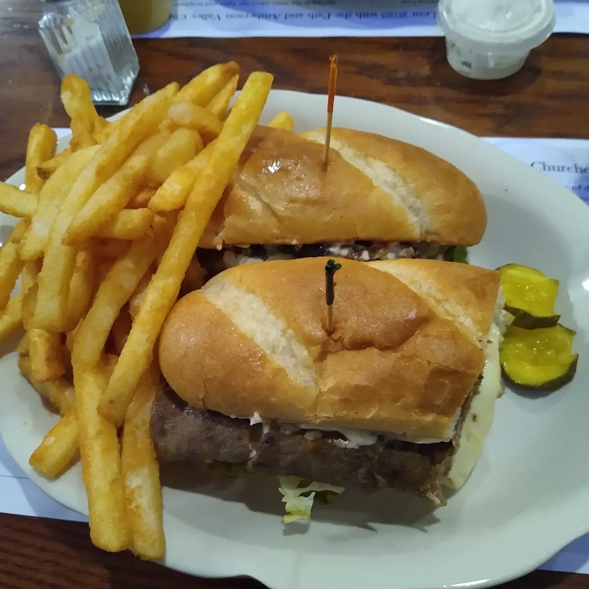 Cheese Steak Sub with Fries