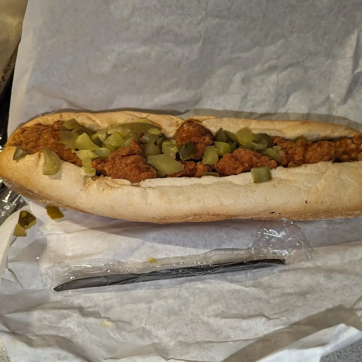 Breaded Chicken and Cheese Sub