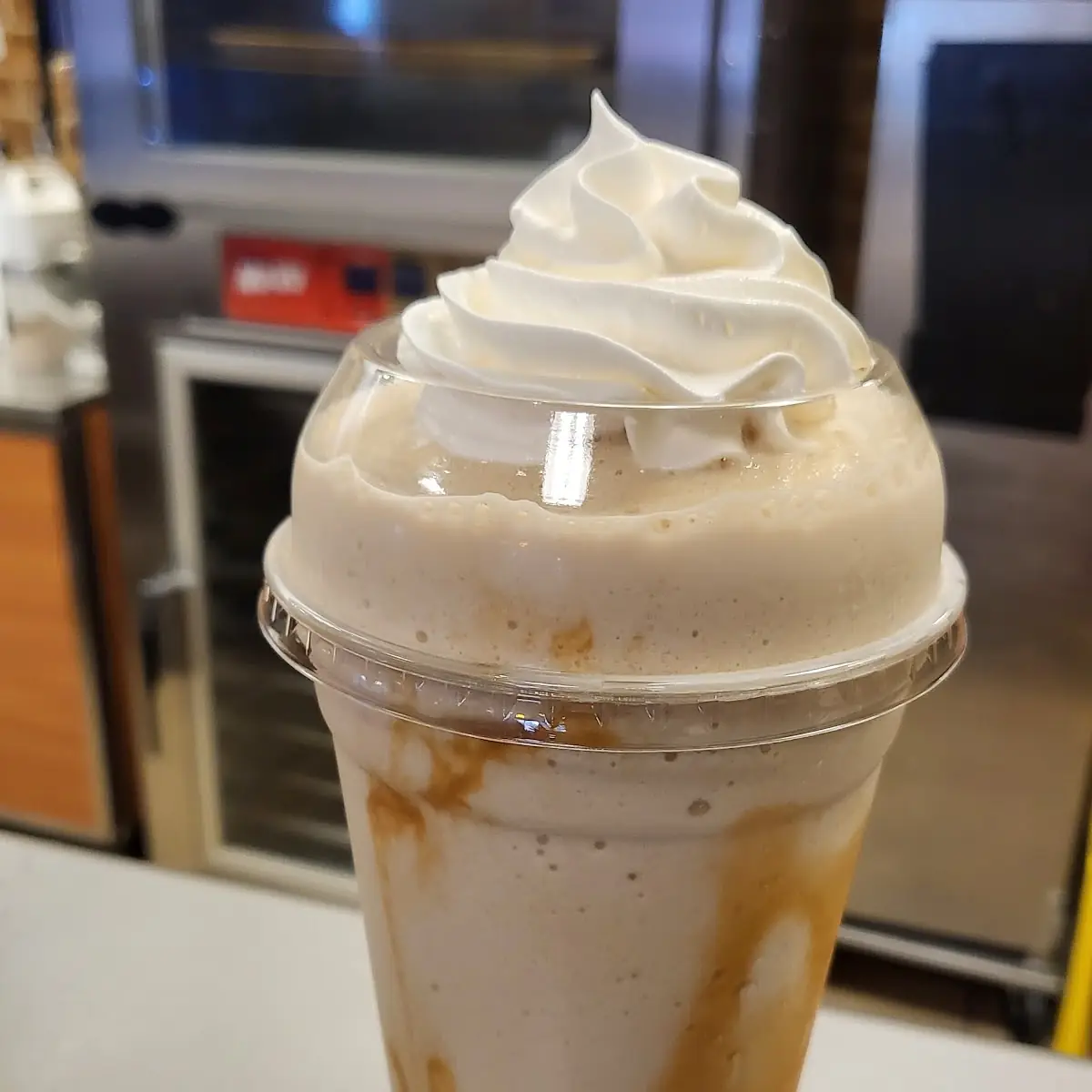 Caramel Frappuccino with Cream
