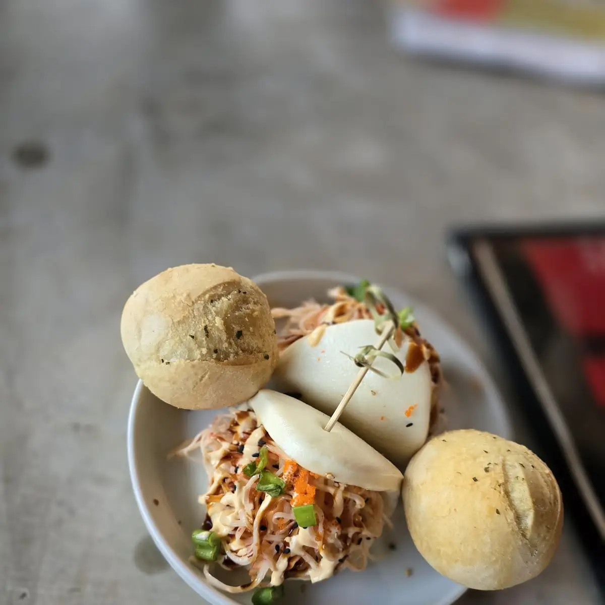 Spicy Crab Bao Buns