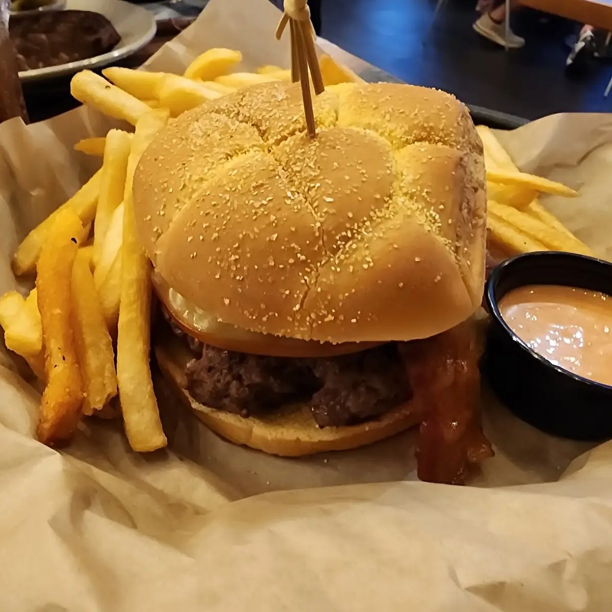 Apple Butter Bacon Burger