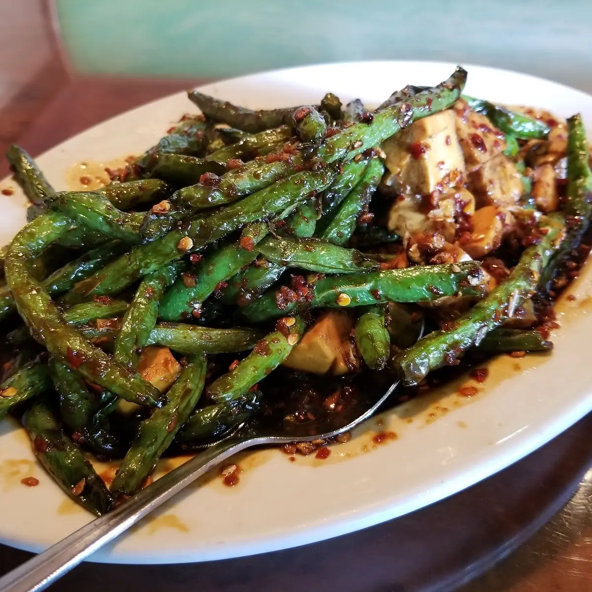 E10 String Bean with Steam Tofu
