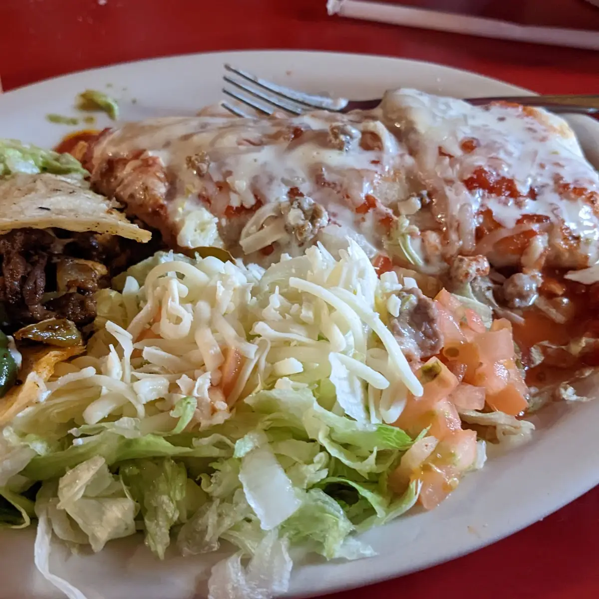 Burrito Supreme & Steak Quesadilla