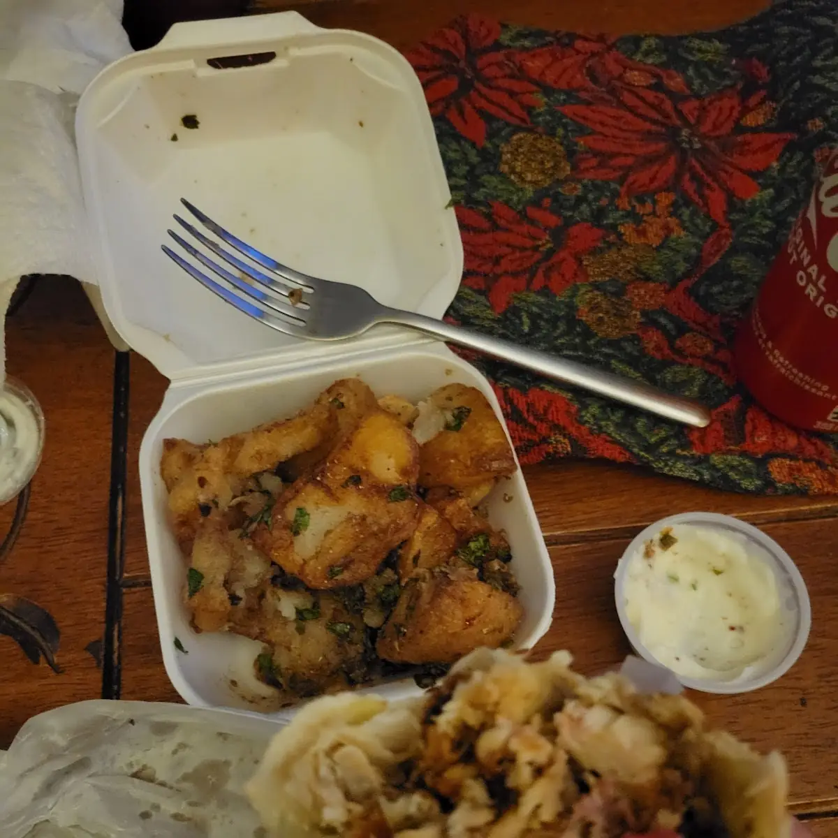 Chicken Pita with Potatoes, Restaurant Libanais Shish Taouk