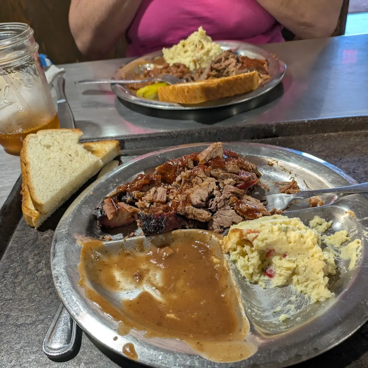 Brisket Pulled Pork Plate
