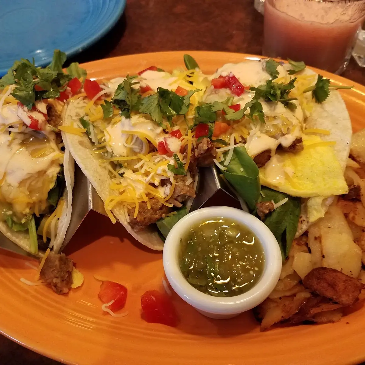 Tacos with Veggie Sausage