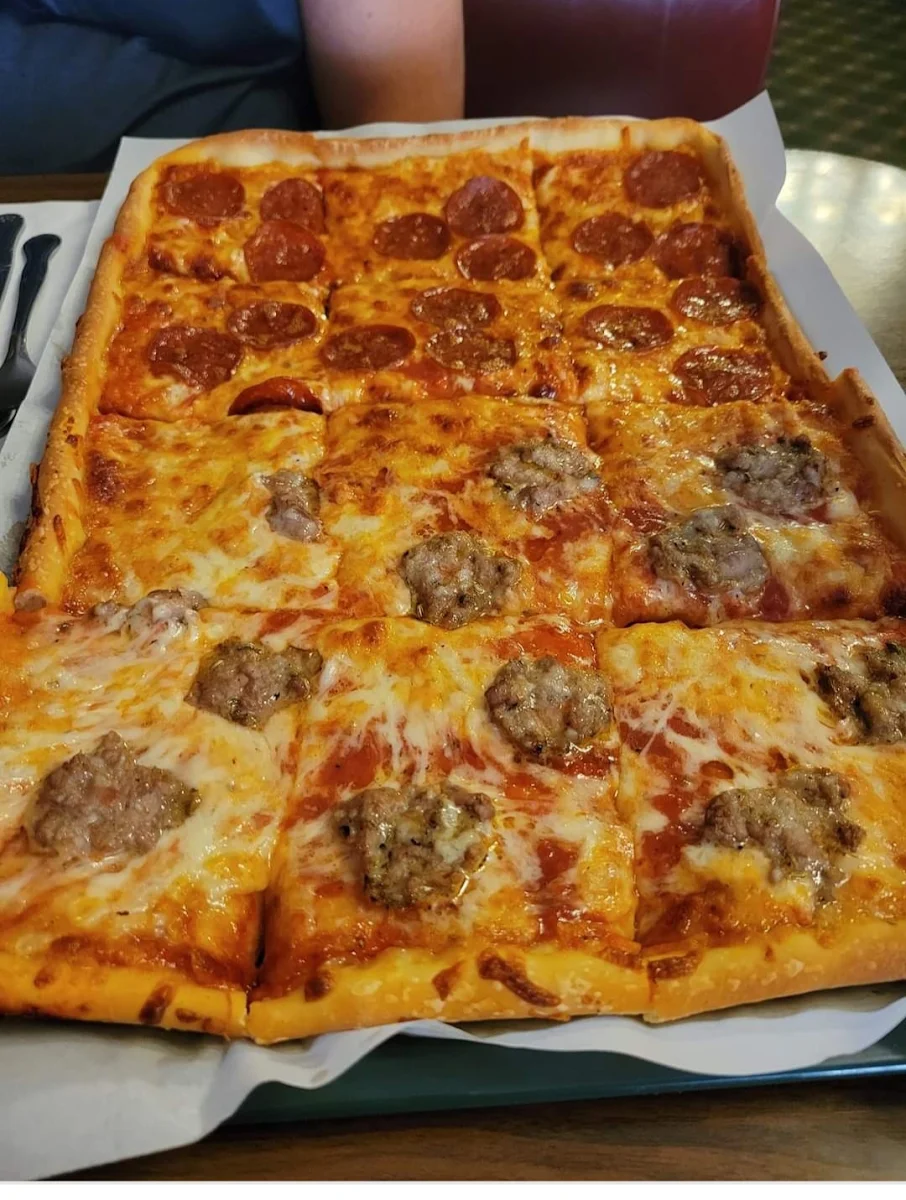 Half Sausage Half Pepperoni Pizza