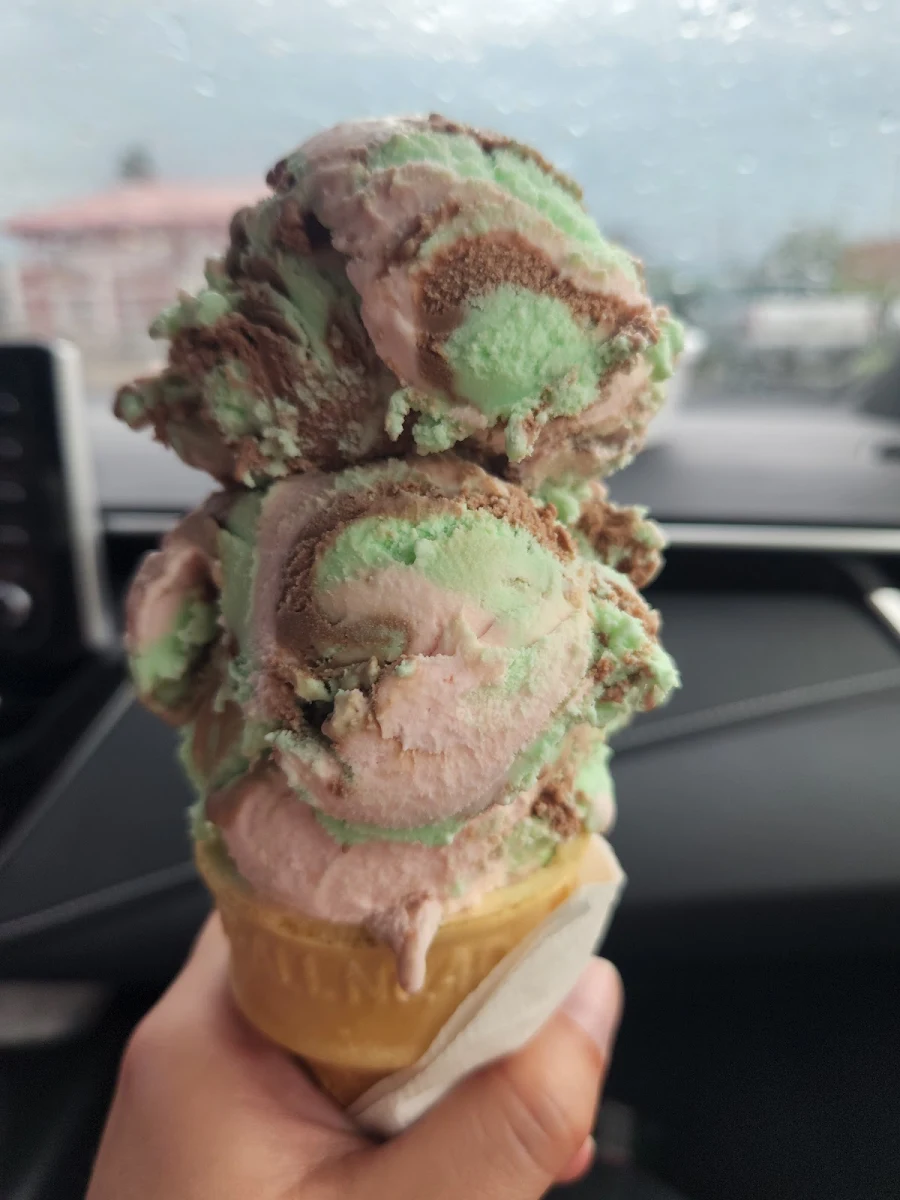 Spumoni Ice Cream Cone