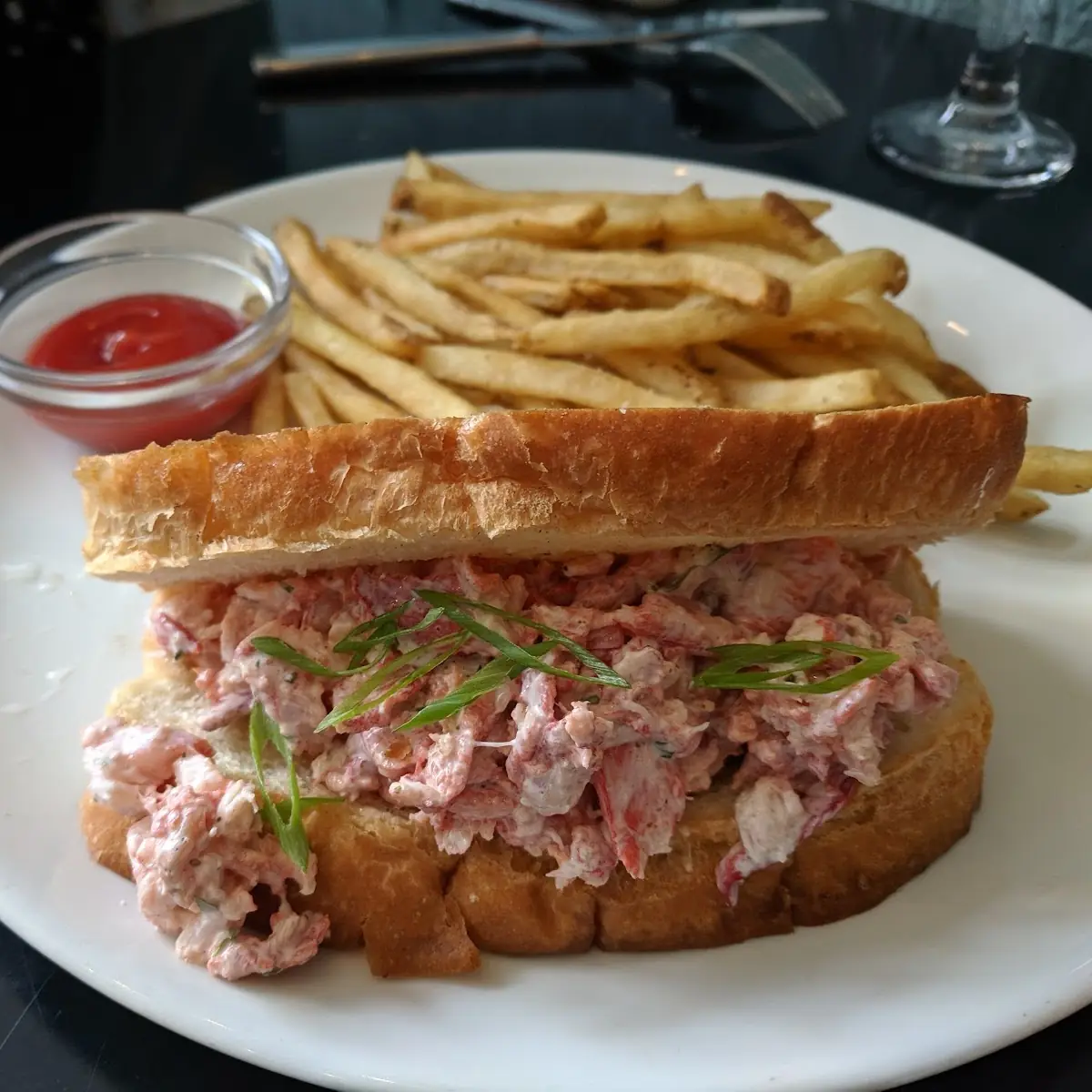 Lobster Roll and Fries