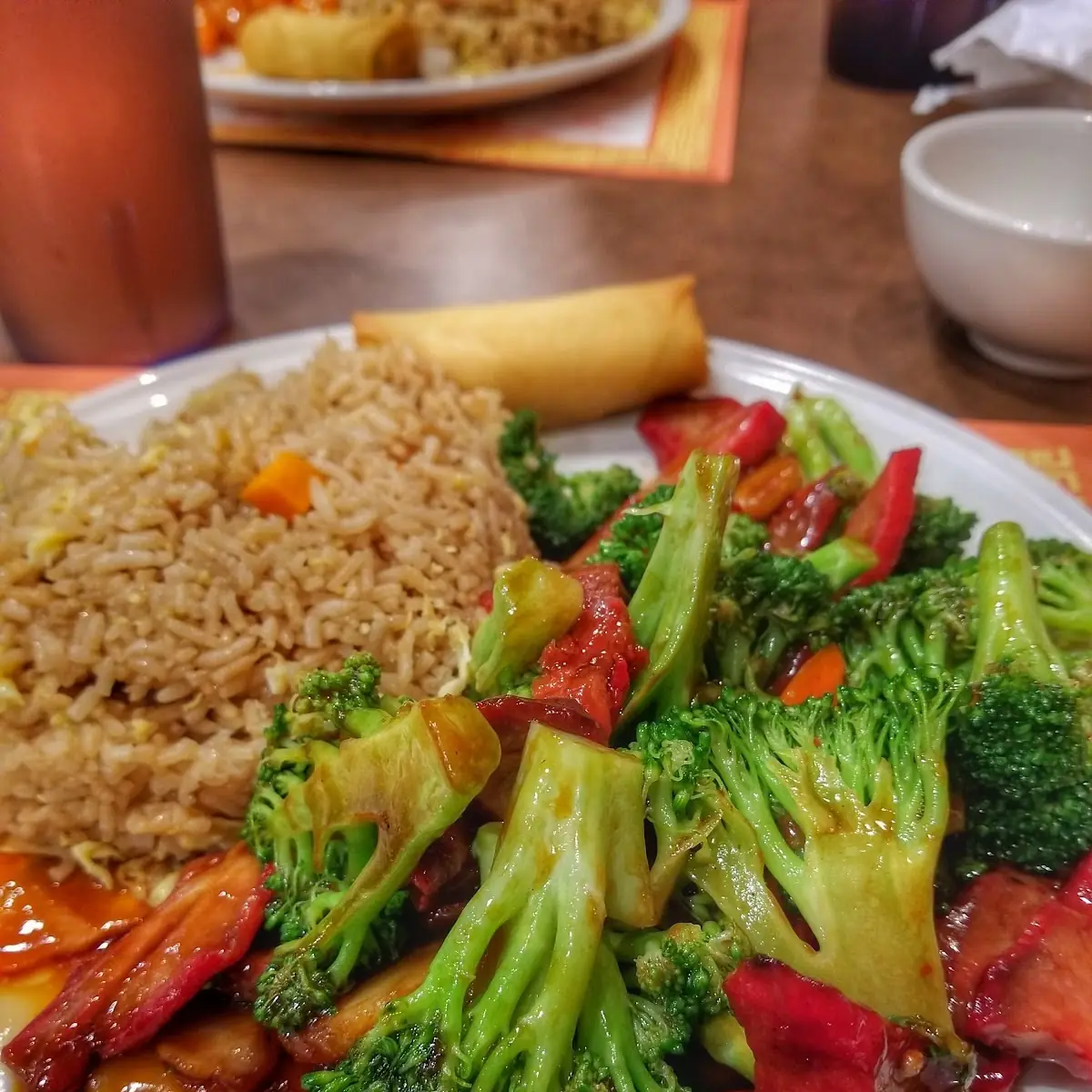 BBQ Pork with Broccoli Combination Plate