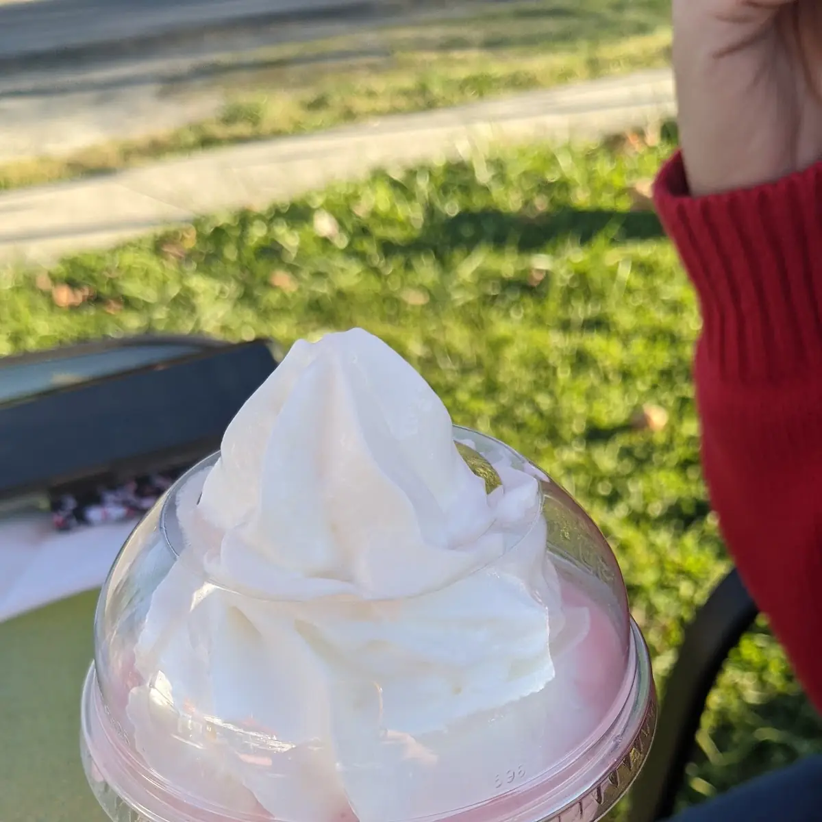 Strawberry Shake with Whipped Cream