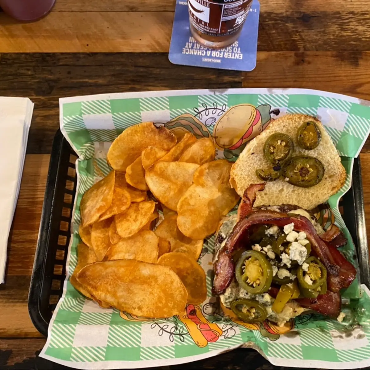 Jalapeño Blue Cheese Bacon Burger